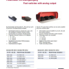 Foot switches with analog output